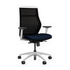 Hexy Conference Chair Conference Chair, Meeting Chair SitOnIt Frame Color White Mesh Color Onyx Fabric Color Navy