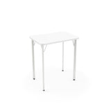 Intellect Wave 4-Leg Desk Laminate Top Classroom Desks, Sit-to-Stand KI Edge Color Frosty White Frame Color Cottonwood Laminate Color Markerboard White
