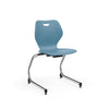 Intellect Wave Cantilever Chair 18" Classroom Chairs, Guest Chair, Cafe Chair, KI Frame Color Chrome Plastic Color Surf's Up 