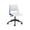 KI Doni Task Chair 2-Tone | Armless & with Arms | 5 Star Base Light Task Chair, Conference Chair, Computer Chair, Meeting Chair KI No Arms Shell Color Cottonwood Shell Color Ultra Blue