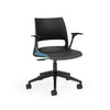KI Doni Task Chair 2-Tone | Armless & with Arms | 5 Star Base Light Task Chair, Conference Chair, Computer Chair, Meeting Chair KI With Arms Shell Color Black Shell Color Surfs Up