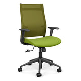 Wit Highback Office Chair Office Chair, Conference Chair, Teacher Chair SitOnIt Apple Mesh Fabric Color Apple Carpet Castors