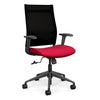 Wit Highback Office Chair Office Chair, Conference Chair, Teacher Chair SitOnIt Onyx Mesh Fabric Color Fire Carpet Castors