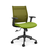 Wit Midback Office Chair Office Chair SitOnIt Apple Mesh Fabric Color Apple Carpet Castor