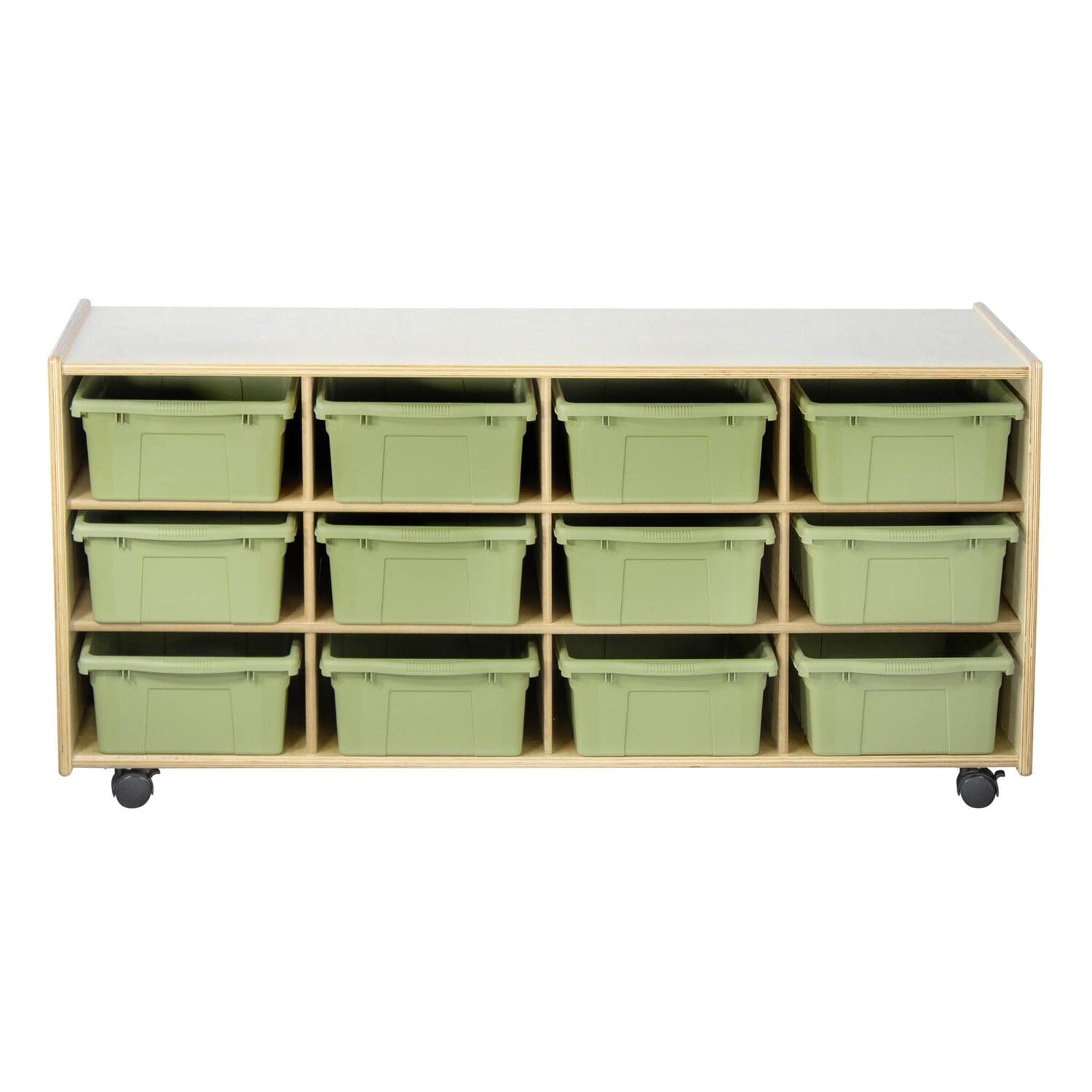 12 Large Bin Cubby Storage Unit – Low and Wide | Trojan Classroom Furniture Cubby & Multi-Storage Trojan Classroom Furniture 