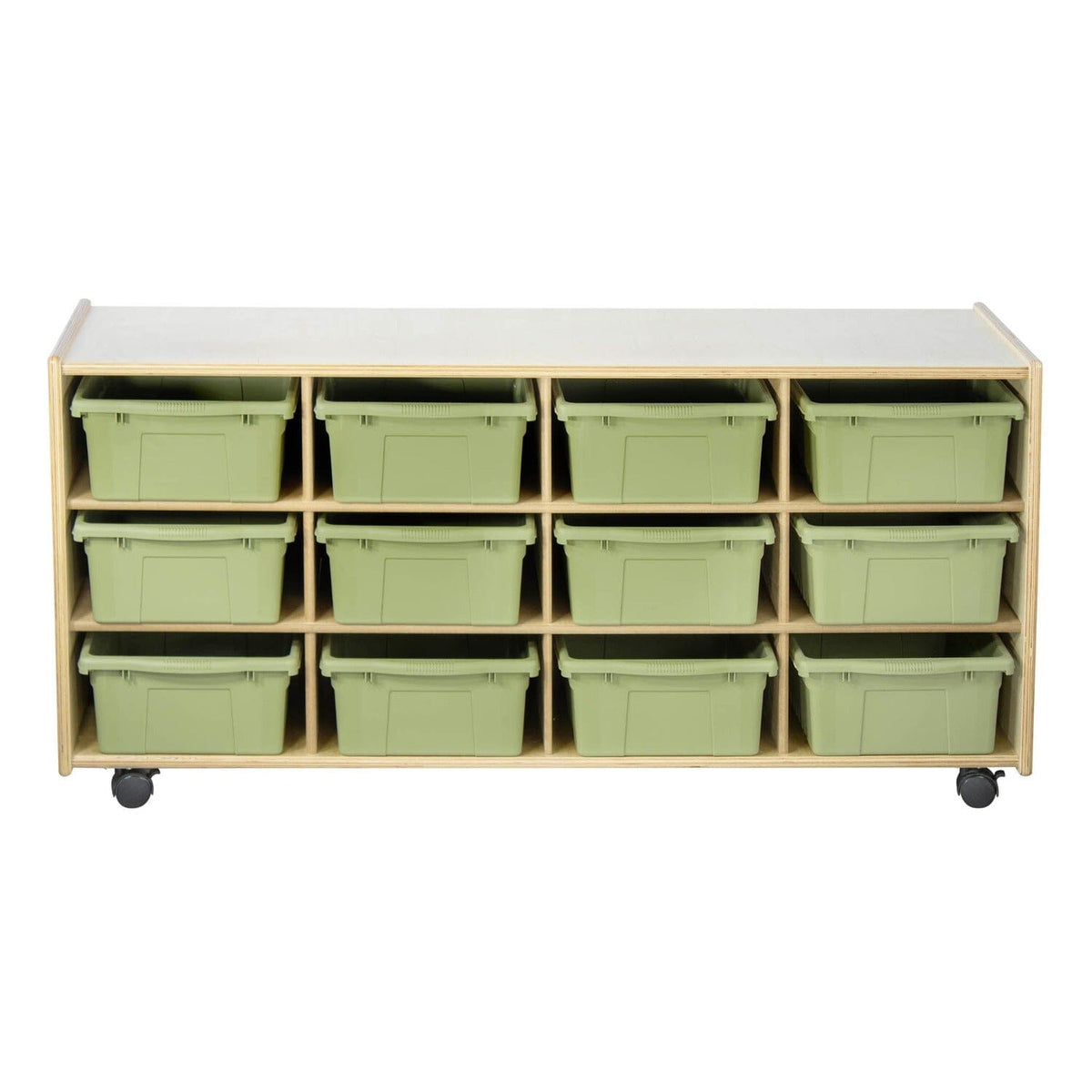12 Large Bin Cubby Storage Unit – Low and Wide | Trojan Classroom Furniture Cubby & Multi-Storage Trojan Classroom Furniture 