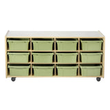 12 Large Bin Cubby Storage Unit – Low and Wide | Trojan Classroom Furniture Cubby & Multi-Storage Trojan Classroom Furniture 