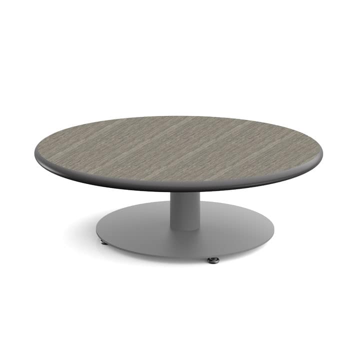 Cafe Table Round Top, Circular Base — Shown with 16"H Column.