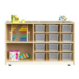 2 Sided Workstation with Cubbies on Casters | Trojan Classroom Furniture Easels & Art Trojan Classroom Furniture 