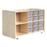 2 Sided Workstation with Cubbies on Casters | Trojan Classroom Furniture Easels & Art Trojan Classroom Furniture 