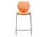 Numbers™ Fixed Height Stool — 24" Numbers Fixed Height Stool in Orange