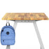 Planner® Studio 36″x72″ Butcher Block Table — Model 25215BUTCHER 36" x 72" @ 36"h, shown in Butcher block top and backpack hook.