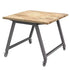 Planner® Studio 48″ Butcher Block Table — Model 25240BUTCHER 48" x 48" @ 40"h, shown in Butcher block top and Charcoal frame. With optional Foot Rest Model# 77244.