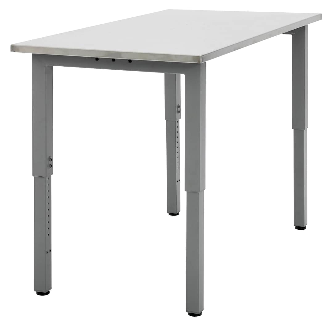 Planner® Studio Stainless Steel Table — Model 25255STAINLESS shown. 30x60 w/glides.