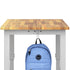 Planner® Studio 30″ x 60” Butcher Block Table — 30x60 Size - Shown with Butcher Block and Backpack Hook