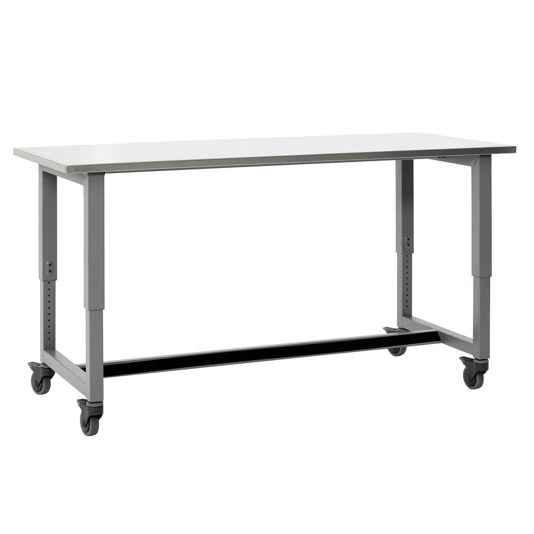 Planner® Studio Stainless Steel Table — Model 25258STAINLESS shown. 30x72 w/casters.
