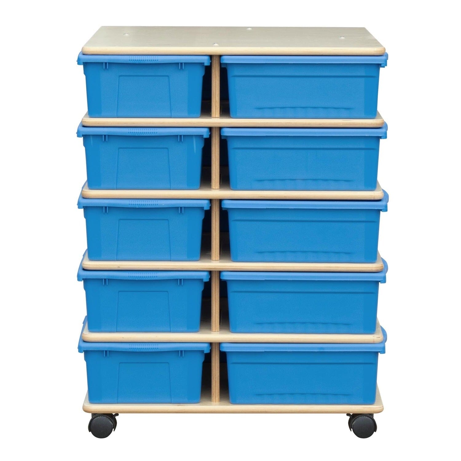 4 Sided Large Bin Storage Towers | Trojan Classroom Furniture Cubby & Multi-Storage Trojan Classroom Furniture 