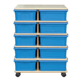 4 Sided Large Bin Storage Towers | Trojan Classroom Furniture Cubby & Multi-Storage Trojan Classroom Furniture 