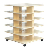 4 Sided Large Bin Storage Towers | Trojan Classroom Furniture Cubby & Multi-Storage Trojan Classroom Furniture 