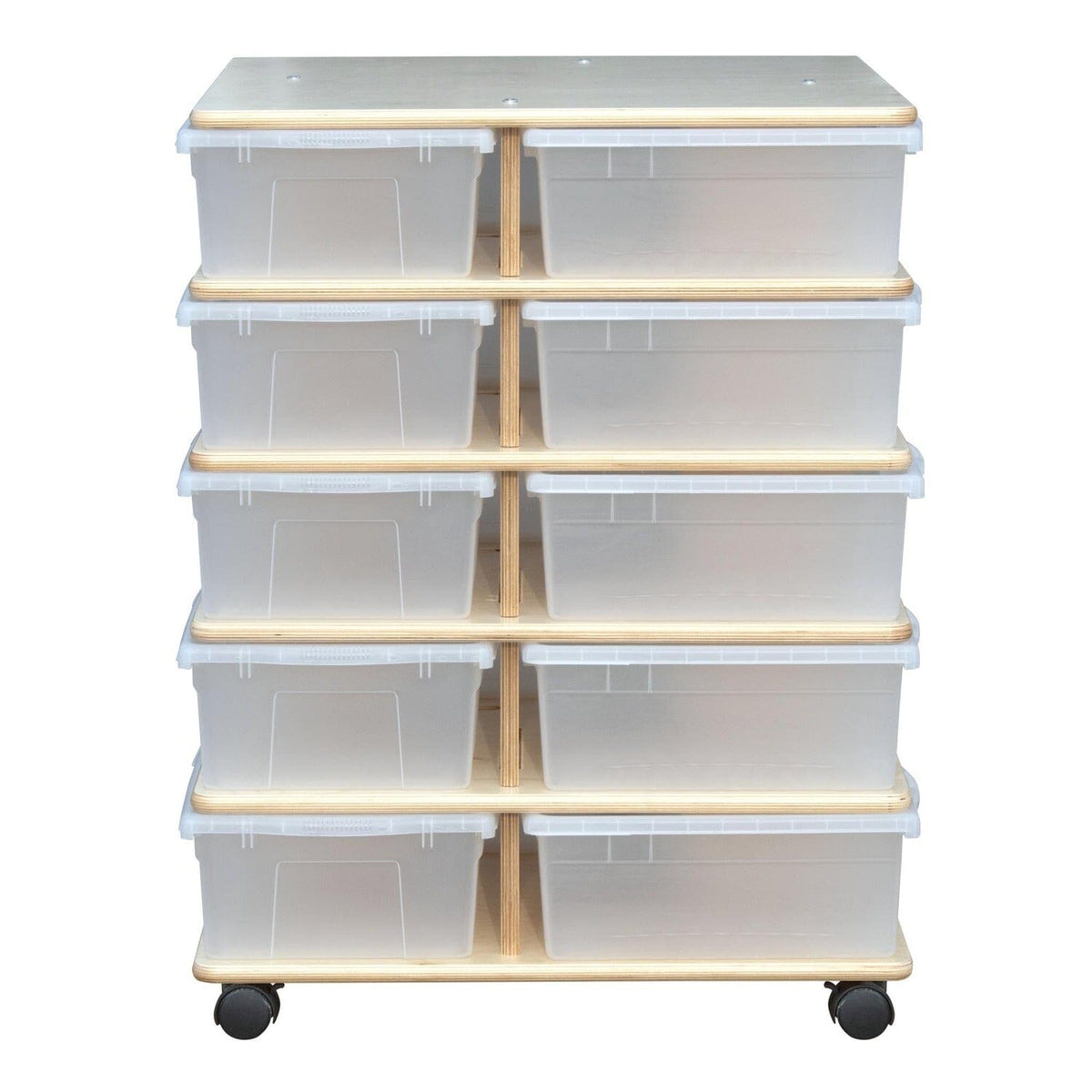 4 Sided Large Bin Storage Towers | Trojan Classroom Furniture Cubby & Multi-Storage Trojan Classroom Furniture 
