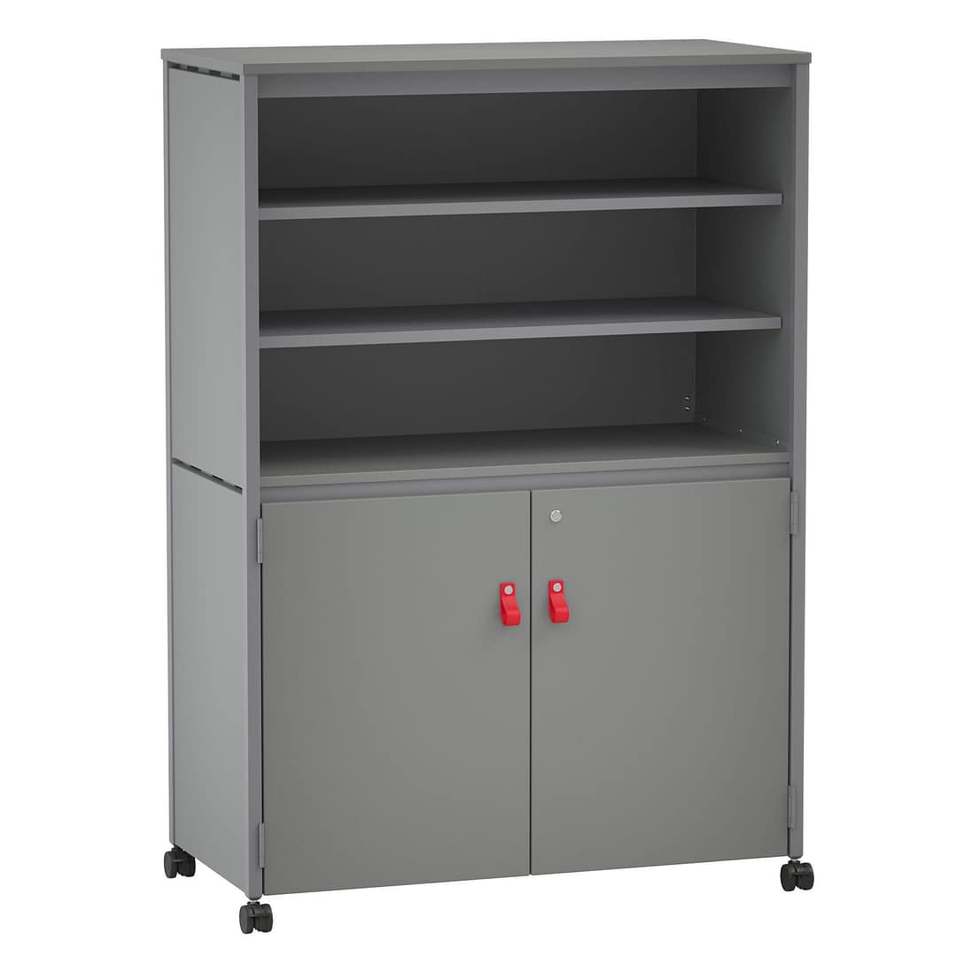 Constellate™ Double Mid Cluster — CLFAD - Upper Shelves, Lower Totes w/ 30" Doors