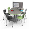 Multimedia Cafe Tables — 01531, Shown with optional Mount