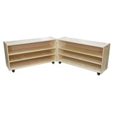 Adjustable 2 Shelf Hinged Units: Low & Deep | Trojan Classroom Furniture Early Learning Tables & Seating Trojan Classroom Furniture 