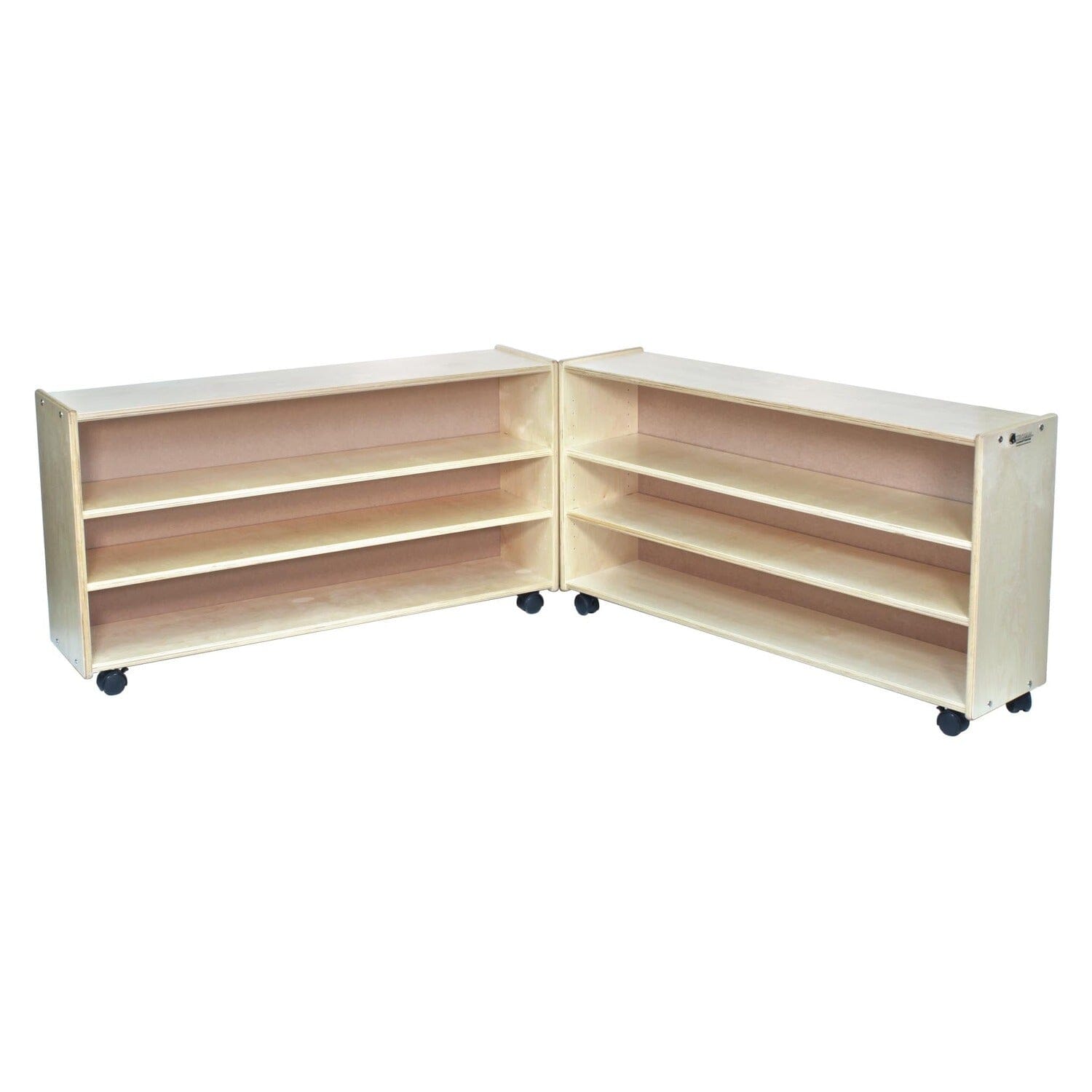 Adjustable 2 Shelf Hinged Units: Low & Narrow | Trojan Classroom Furniture Early Learning Tables & Seating Trojan Classroom Furniture 
