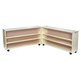Adjustable 2 Shelf Hinged Units: Low & Narrow | Trojan Classroom Furniture Early Learning Tables & Seating Trojan Classroom Furniture 