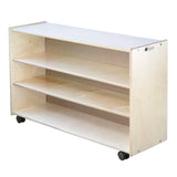 Adjustable 2 Shelf Units: Mid-Height & Deep | Trojan Classroom Furniture Early Learning Tables & Seating Trojan Classroom Furniture 