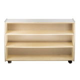 Adjustable 2 Shelf Units: Mid-Height Narrow | Trojan Classroom Furniture Early Learning Tables & Seating Trojan Classroom Furniture 