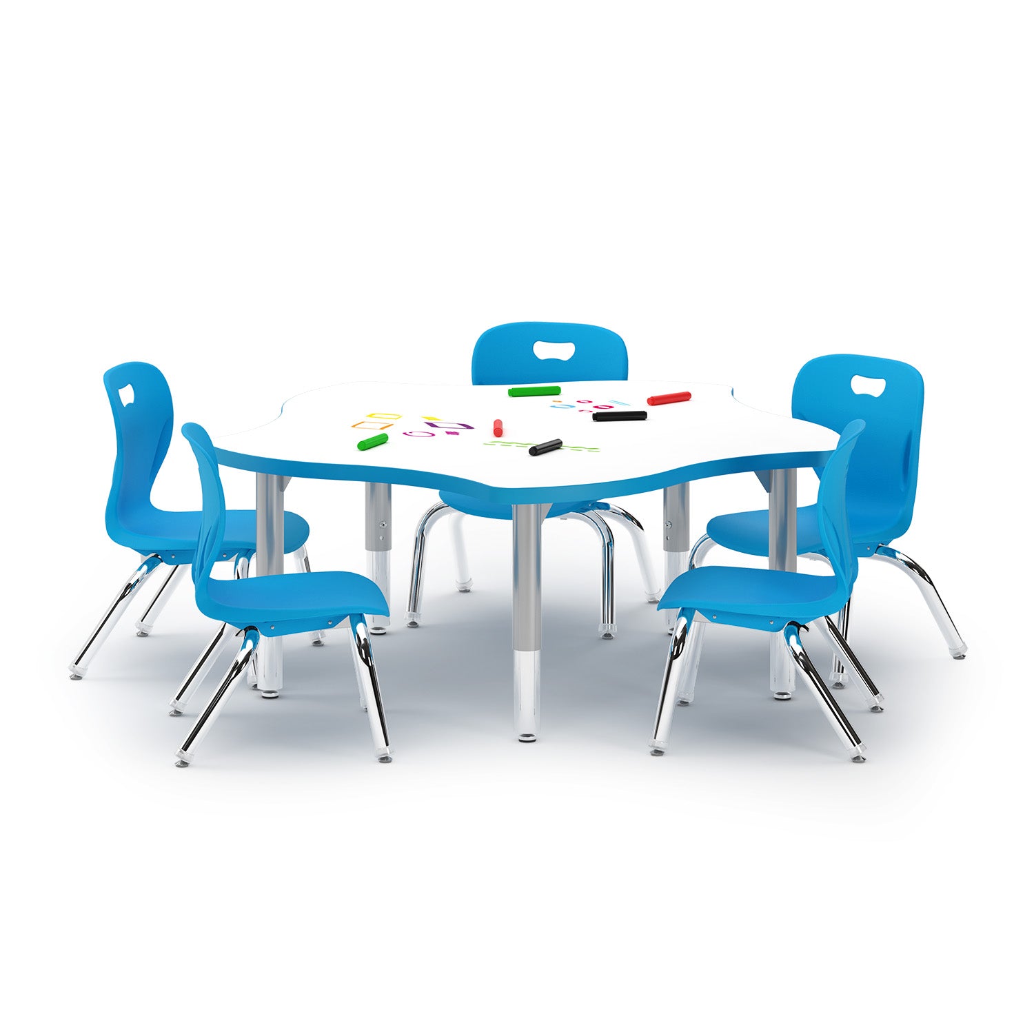 Inspire Star Table paired with Explorer 10-inch chairs