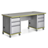 Accelerator double-pedestal teacher desk, 30x72