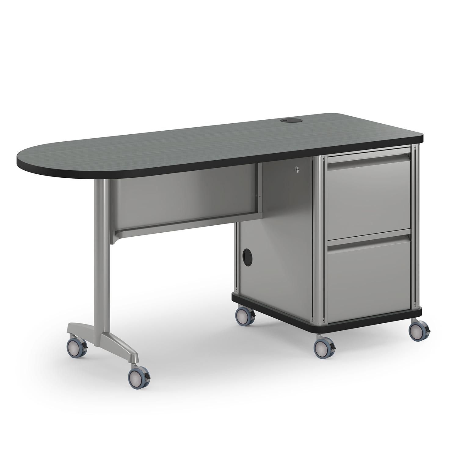 Black and cosmic Accelerator single-pedestal bullet desk