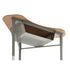 Boomerang Desk with underside book box view