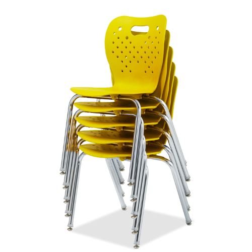 Alumni Educational Solutions | Air Four Leg Chair | Glide or Caster Options Stack Chair, Student Chair Alumni Educational Solutions 