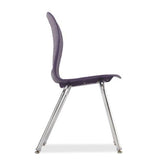 Alumni Educational Solutions | Smooth Four Leg Chair | Glide or Caster Options Stack Chair, Student Chair Alumni Educational Solutions 