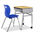 Honor Roll 4-Leg Lift Lid Desk with casters paired with an Air 4-leg chair