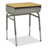 Honor Roll 4-Leg Lift Lid Desk with book box