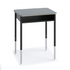 Honor Roll Round Leg Desk with hard plastic top, cosmic and black