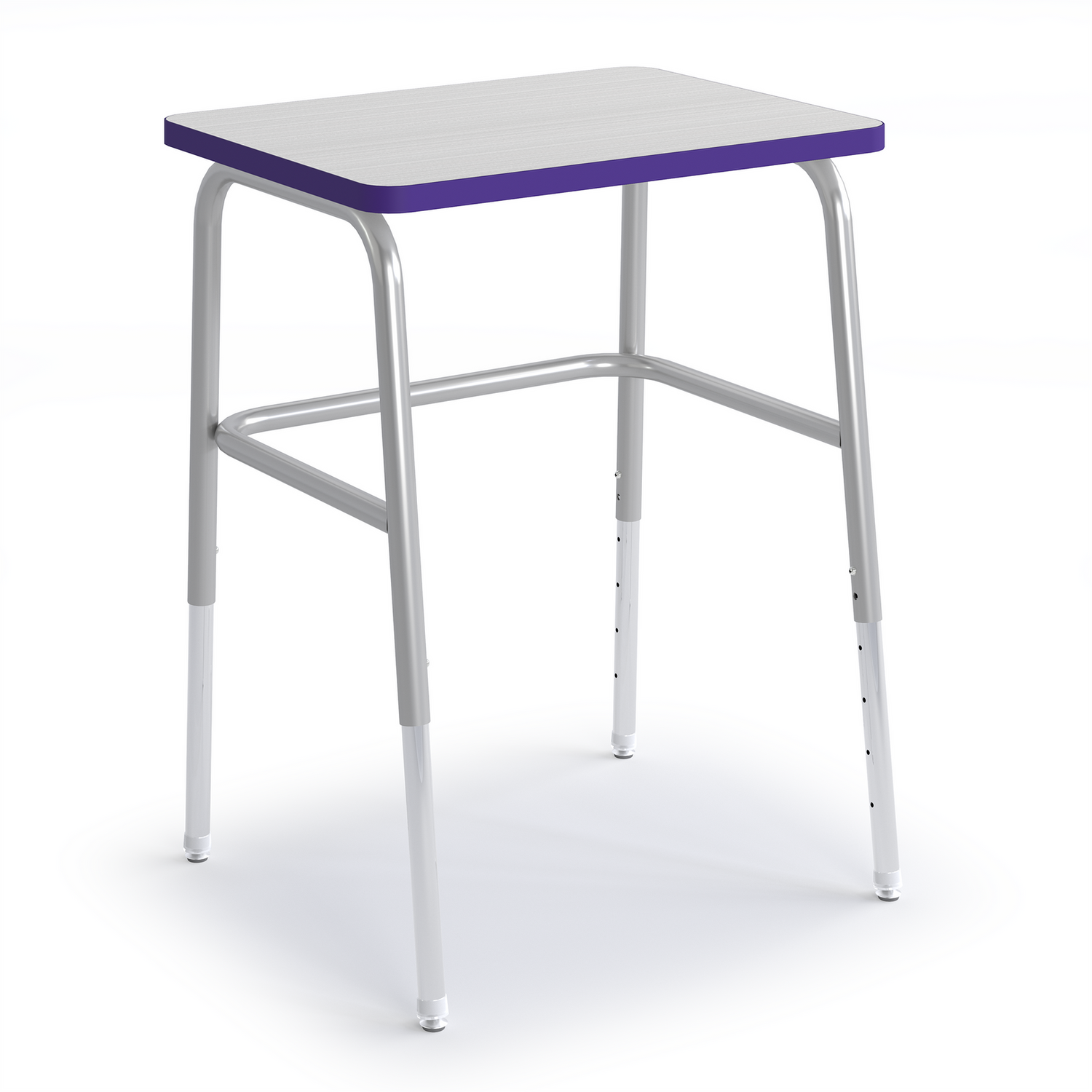 Purple Honor Roll Study Top Desk with high-rise frame, alternate