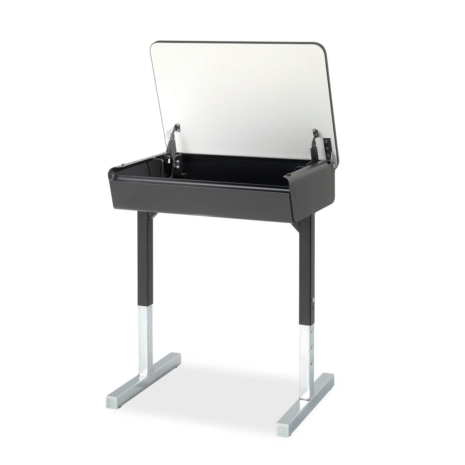 Honor Roll T-Leg Lift Lid Desk with lid open