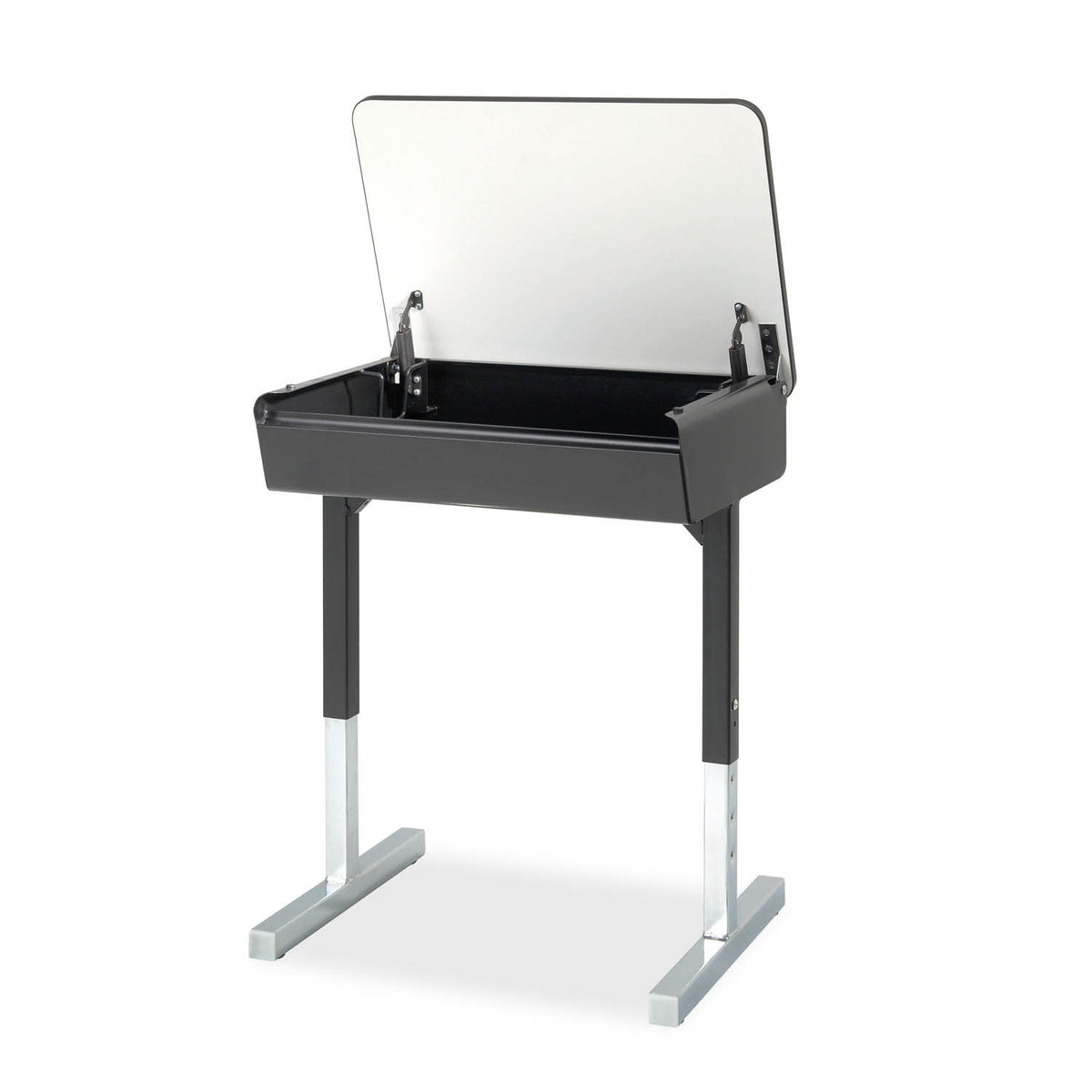 Honor Roll T-Leg Lift Lid Desk with lid open