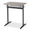 Integrity T-Leg Desk with wire shelf