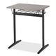 Integrity T-Leg Desk with wire shelf