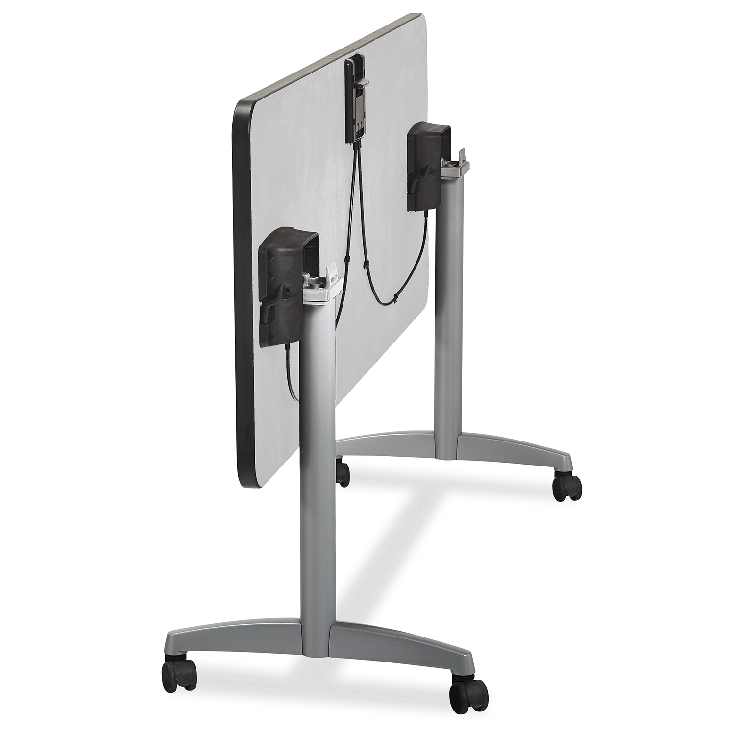 Nesting Flip Table, rectangle shape, flipped/nested, back view — Alumni Educational Solutions