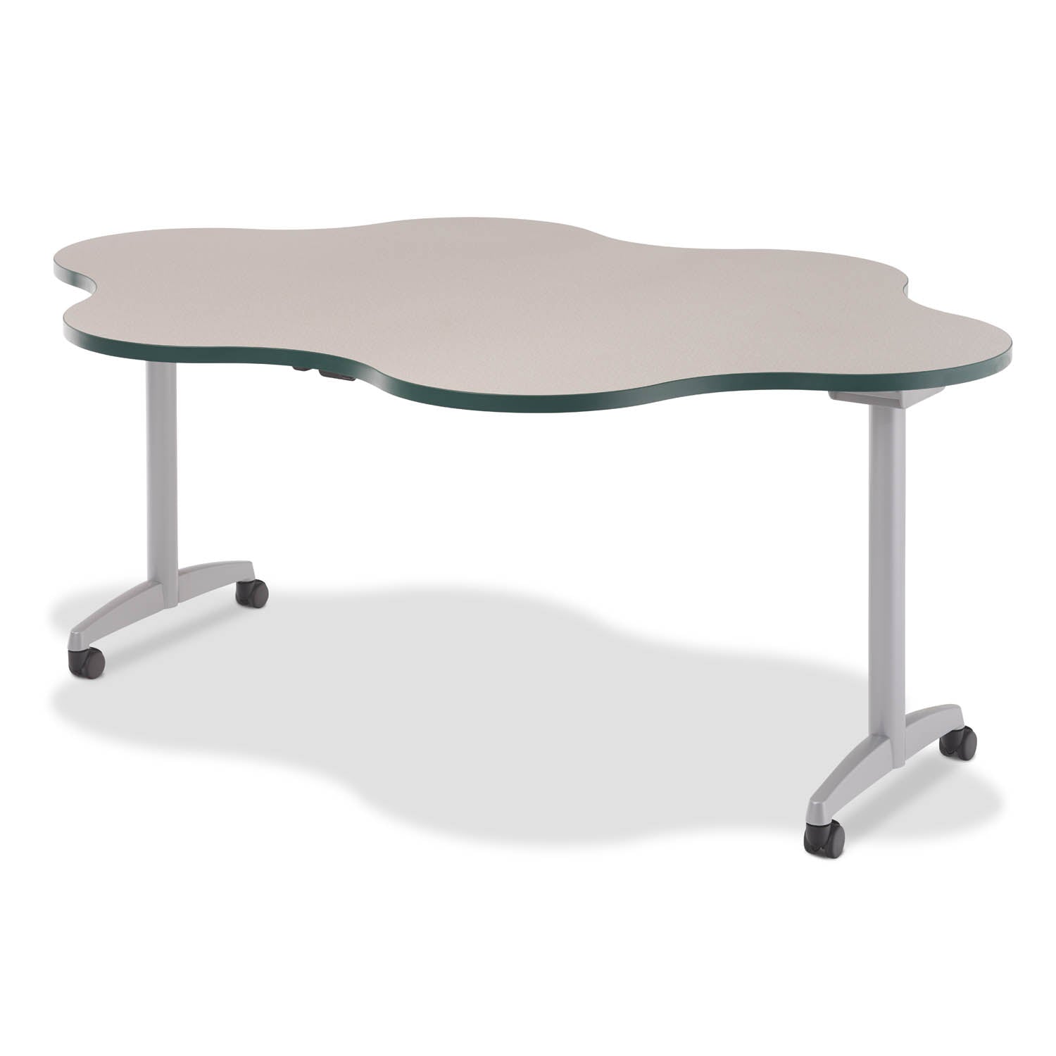 Nesting Flip Table, Six Sigma shape, upright position — Alumni Educational Solutions