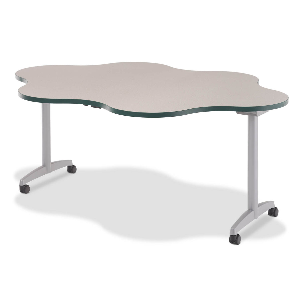 Nesting Flip Table, Six Sigma shape, upright position — Alumni Educational Solutions