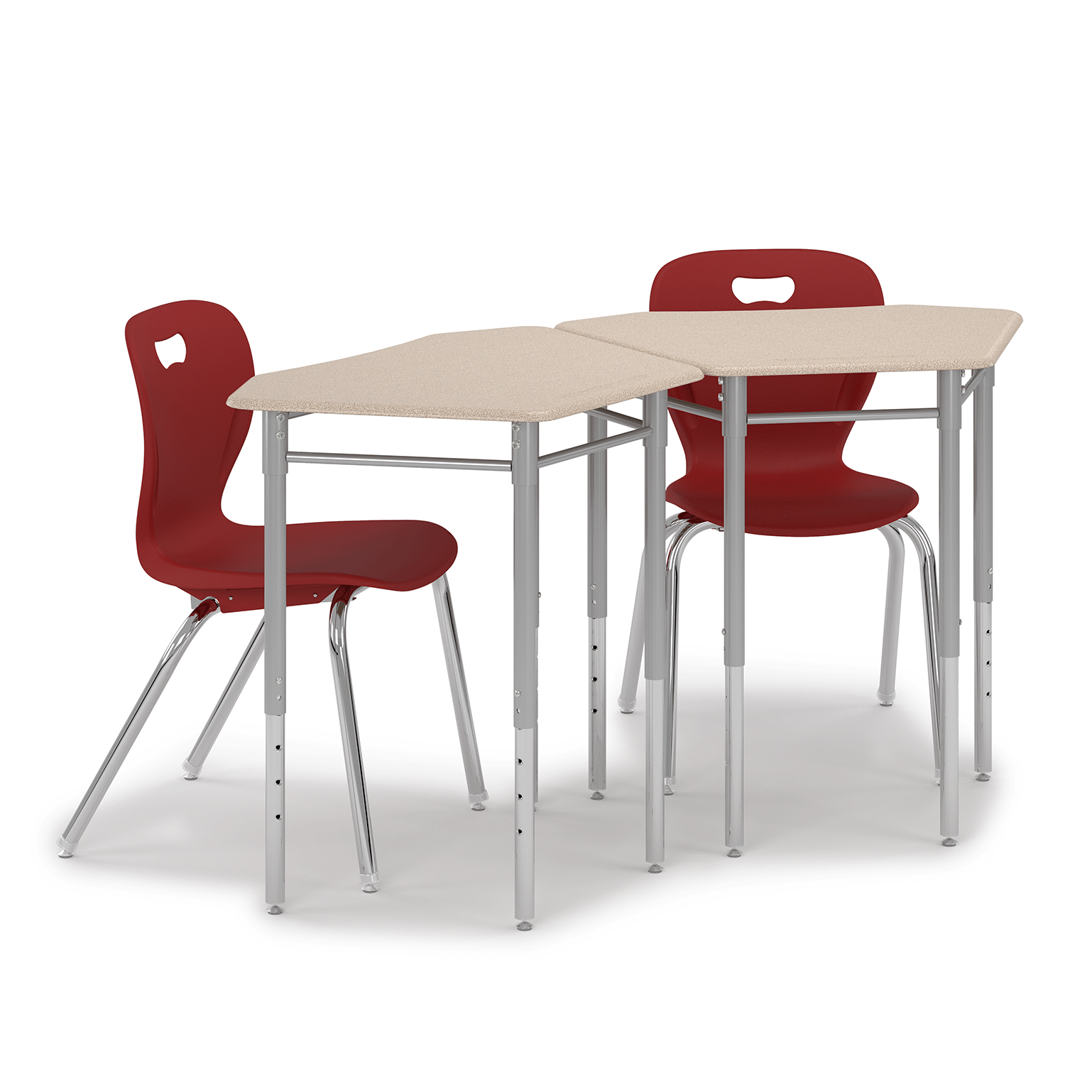 Oct Desk group of two with Explorer chairs
