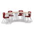 Oct Desk group of four with Explorer chairs